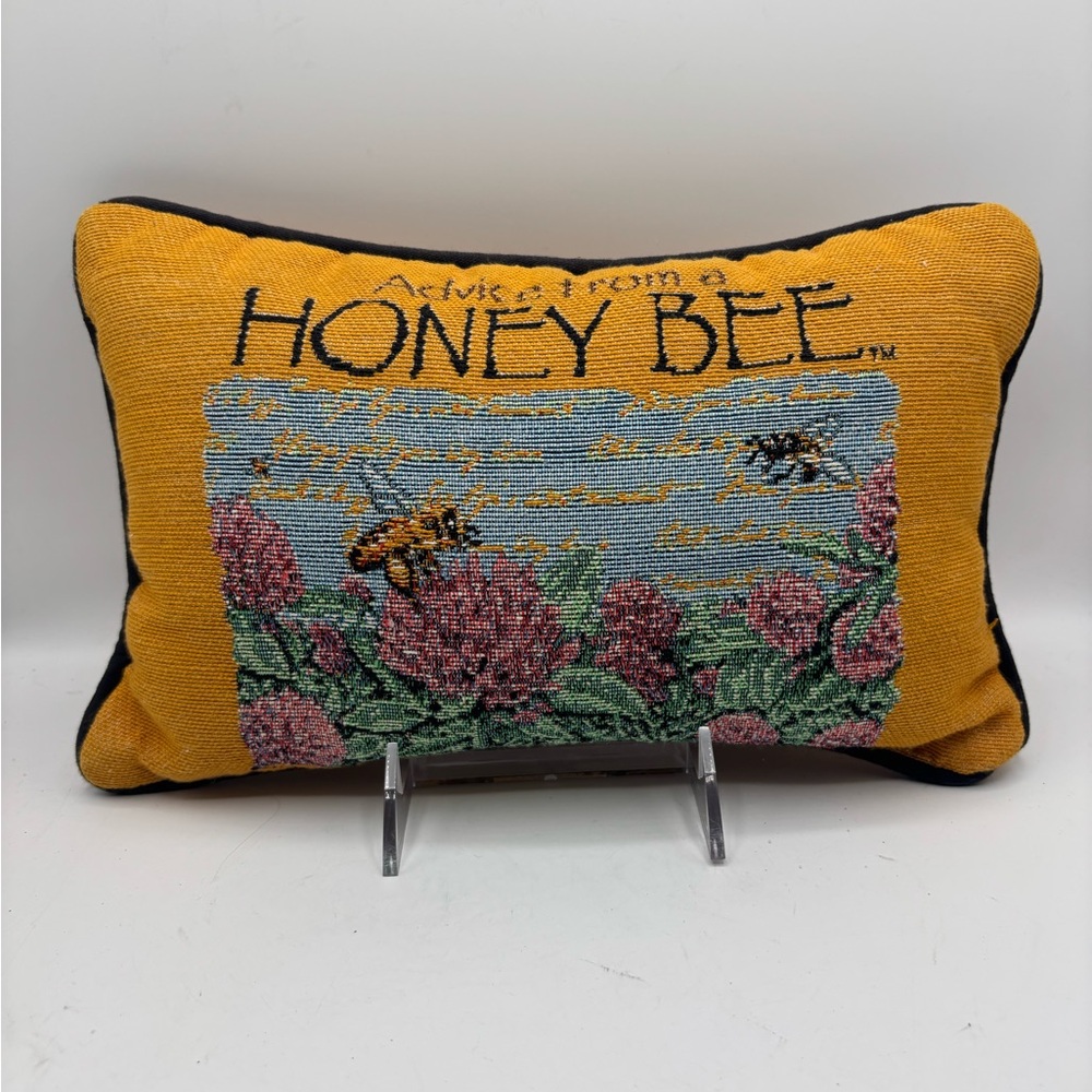 Inspirational Honey Bee Pillow